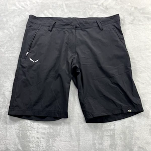 Salewa Talvena Durastretch Shorts Women's Large 10" Inseam Black Outdoor Hiking - Picture 1 of 9
