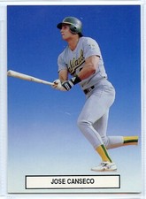 1989 Pacific Cards & Comics Premier Players Set 1 - #6 - Jose Canseco - A's