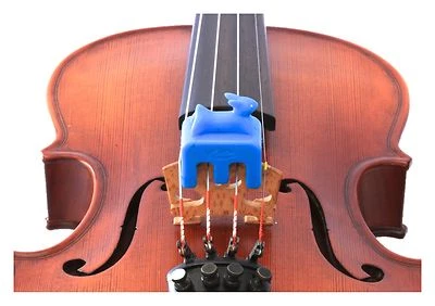 New Otto Musica artino weighted blue rabbit violin viola practice mute 4/4 size — 第 1/2 张图片