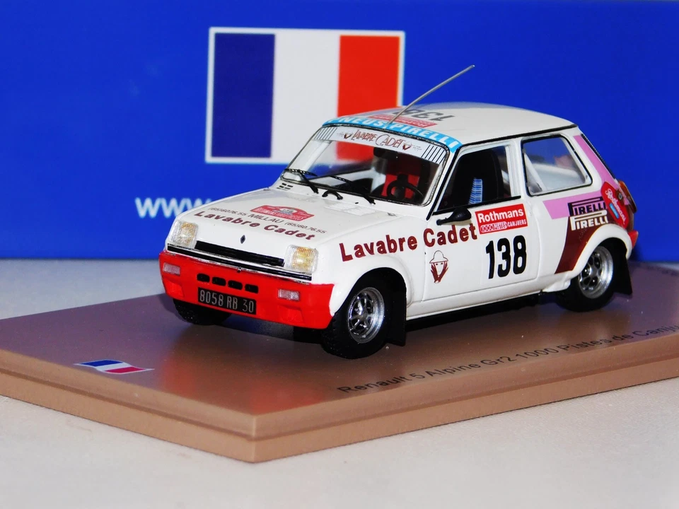 RENAULT 5 ALPINE GR2 #138 AURIOL 1000 PISTES DE CANJUERS 1983 SPARK SF174 1/43 - Image 1 of 1