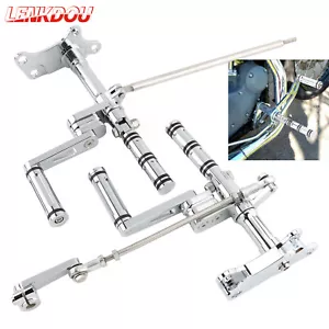 CNC Forward Controls Foot Pegs Kit For Harley Sportster XL 883 XL 1200 1986-2003 - Picture 1 of 10