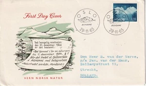 Norway  FDC first day cover 1965 natur - Picture 1 of 1