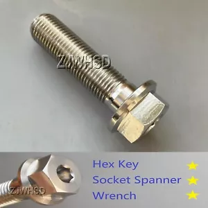 M12 x 1.25 x 45 Ti tanium Screw Bolt Socket Cap Head & Hexagon Hex Flange Head - Picture 1 of 2