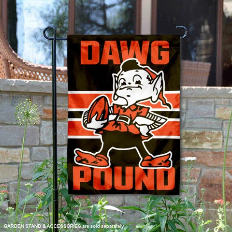 Cleveland Browns Dawg Pound Garden Yard Banner Flag Cover