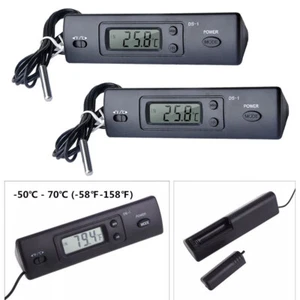 2Pack Car Auto In-Outdoor Thermometer W/Sensor For Automotive A/C LCD Display US - Picture 1 of 7