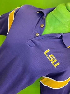 Camisa polo de golf con textura NCAA Louisiana State LSU Tigers Russell para hombre mediana - Imagen 1 de 4