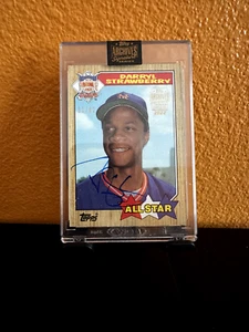 2022 Topps Archives Signature Series Retired Edition Darryl Strawberry Auto /62 - Picture 1 of 2
