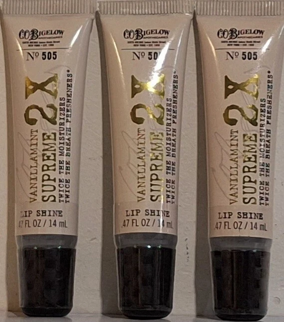 Bath & Body Works C.O. Bigelow  #505 Vanillamint Supreme Lip Shine 2X Lot of 3 - Image 1 of 1