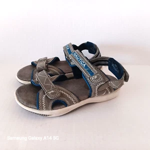 Nautica Boys "Jamestown" Sport Sandals Youth Grey Blue US 12 UK 11.5 EU 29.5 - Picture 1 of 9