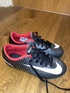 nike mercurial football boots Size 3 Black Kids Boys F/g Moulded Stud Mouldies - Picture 1 of 10