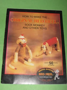 How to Make the Original Rockford Red Heel Sock Monkey & Other Toys Pattern Rare - Bild 1 von 3