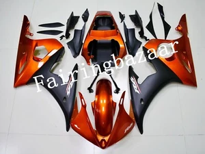 Fit for YZF R6 03 04 R6S 06-09 Black Burnt Orange ABS Injection Mold Fairing Kit - Picture 1 of 6