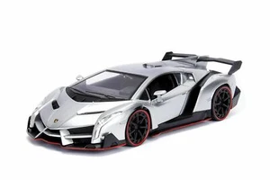 JADA HYPER SPEC LAMBORGHINI VENENO CAMDY SILVER 1:24 DIECAST NEW NO BOX - Picture 1 of 4