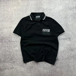Versace jeans couture polo shirt black ≈M - Picture 1 of 13