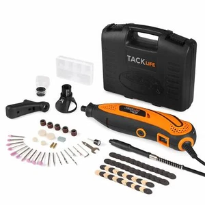 TACKLIFE Kit Utensili Rotanti Velocità Variabile con Albero Flessibile, 80 Accessori, 3 Attac - Foto 1 di 7