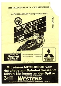 Cuaderno de programa ➔ Eisspeedway Berlin 1990 ➔*de colección* - Imagen 1 de 1