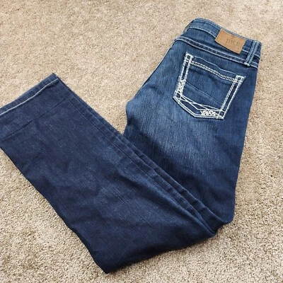 BKE Denim Sabrina Denim Medium Wash Jeans Womens Embroidered Size 26/27 - Image 1 of 4