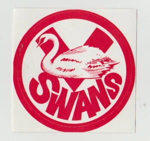 SYDNEY FOOTBALL CLUB SWANS STICKER NEW Size 8cm Diam - Picture 1 of 2