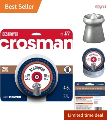 Destroyer 7.4-Grain .177-Caliber Hunting Pellets - Perfect for Small Game - Image 1 of 4