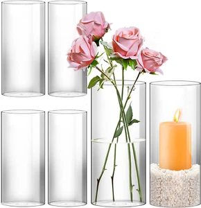 Hurricane Candle Holder,Open Ended Glass Candleholder Multiple Size Choices,Clea - Picture 1 of 6