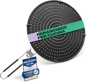 - Paraschizzi Cucina in Silicone per Padella - Resistente Al Calore, Lavabile, S - Foto 1 di 12