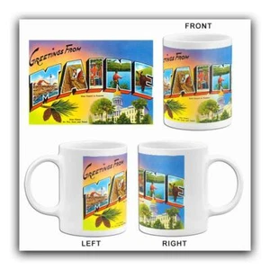 Greetings From Maine - Augusta - 1930's - Postcard Mug - Picture 1 of 3