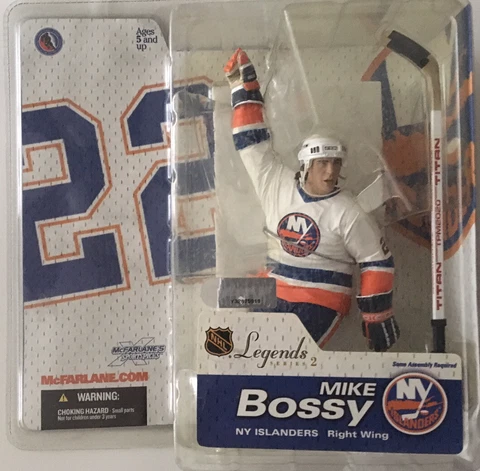 McFarlane Mike Bossy NHL Legends Figurine 2005 Sealed Cover