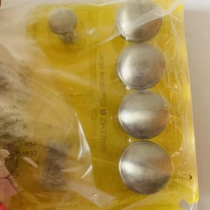 Pottery Barn Classic Hardware Knobs Chrome S/4 NEW Hotel Marble top sundry tower - Picture 1 of 5