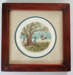 ED GIFFORD Amish Etching Print - The Swingers - Signed Matted & Framed #188 - Picture 1 of 5