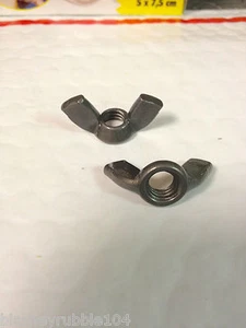 Harley Parkerized Battery Rod Wing Nuts 5/16-18 Knucklehead VL UL WL Panhead JD - Picture 1 of 1