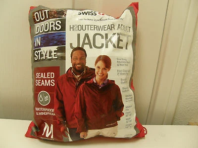 NUEVO SwissGear H2OUTERWEAR Adulto UNISEX CHAQUETA DE LLUVIA CON CAPUCHA Talla M Rojo CA127M Foto 1 de 4
