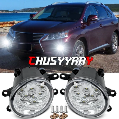 New Pair Front Fog Lights Lamps Left Right Side for 2010-2014 Lexus RX350 RX450h - Image 1 of 4