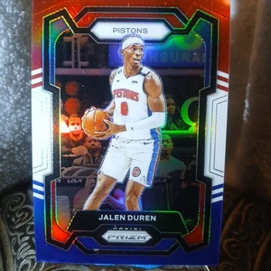2023-24 Panini Prizm Jalen Duren #210 Prizms Red White and Blue #210 - Picture 1 of 8