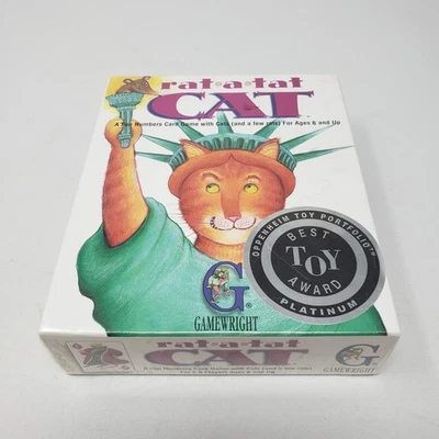 Rat-A-Tat Cat Card Game Brand New Factory Sealed Gamewright Best Toy Award 1996 - Image 1 of 4