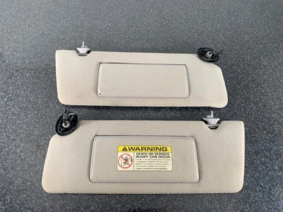 1993-1998 Jeep Grand Cherokee ZJ Driver Passenger Side Sun Visor Pair Set Gray - Image 1 of 4