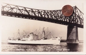 CANADA CHRISTENSEN LINEA CANADESE SUDAFRICANA RPPC MS THORSISLE MONTREAL ANNI '30 - Foto 1 di 2