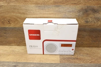 Sangean PR-D18BK AM/FM/Tragbares Digitalradio mit Schutzstoßstange (grau/schwarz) - Bild 1 von 2