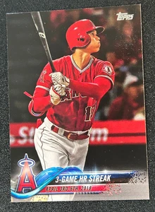 Shohei Ohtani 2018 Topps Update Series RC Rookie Card US189 3 Game HR Streak - Picture 1 of 2