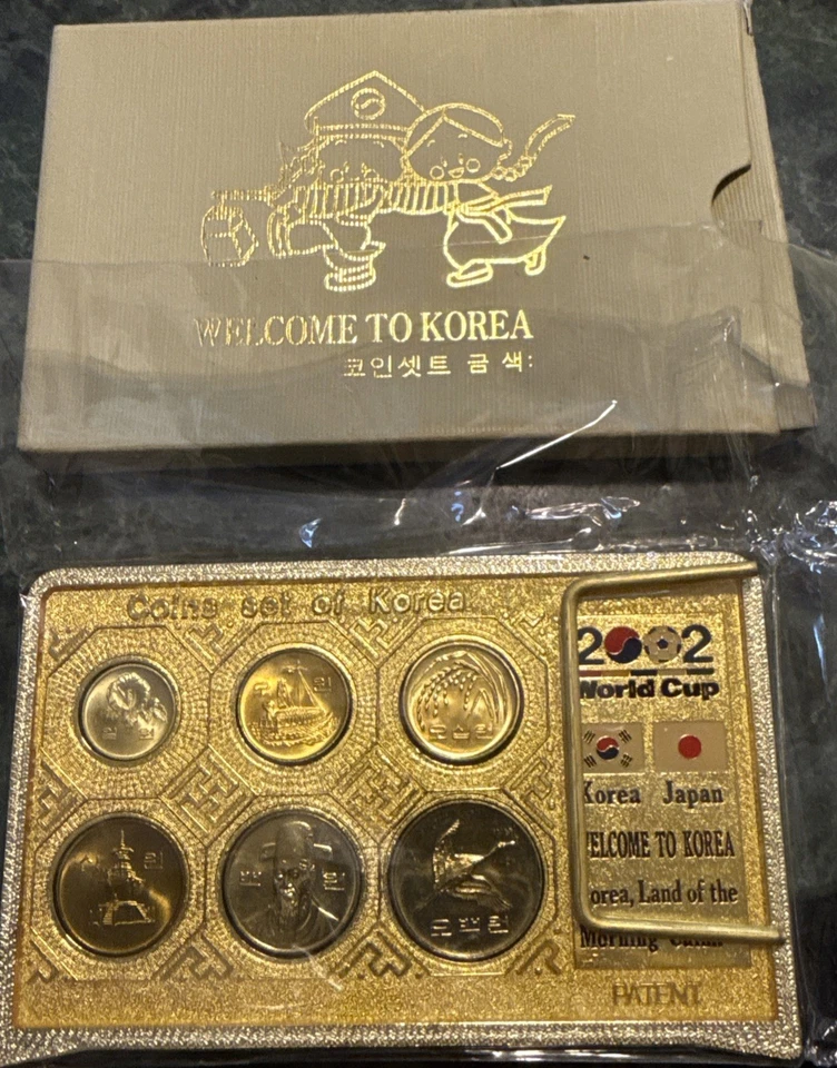 1987-1993 S. KOREA PRESTIGE BU SET (6) w/ STAMP  & STAND - SEOUL OLYMPICS SEALED - Image 1 of 4