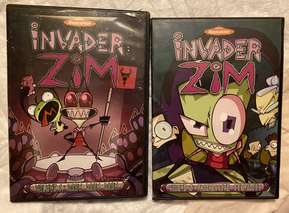 Invader Zim DVD Nickelodeon Vol 1 And 2 Doom Doom Doom And Progressive Stupidity - Image 1 of 4