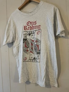 Camicia vintage anni 90 Card Otis Redding musica blues taglia media Fruit Of The Loom - Foto 1 di 10
