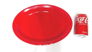 VINTAGE FIESTAWARE KIRSCHROT OVAL TIEF SERVIERPLATTE 13-3/4" USA - Bild 1 von 6