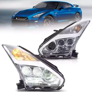 Faros LED cromados para Nissan GT-R R35 2008-2023 - Imagen 1 de 9