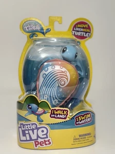 Little Live Pets Lil' Turtle Blue/Pink Rip Swirl Walks Swims Pet Turtle NEW - Picture 1 of 4