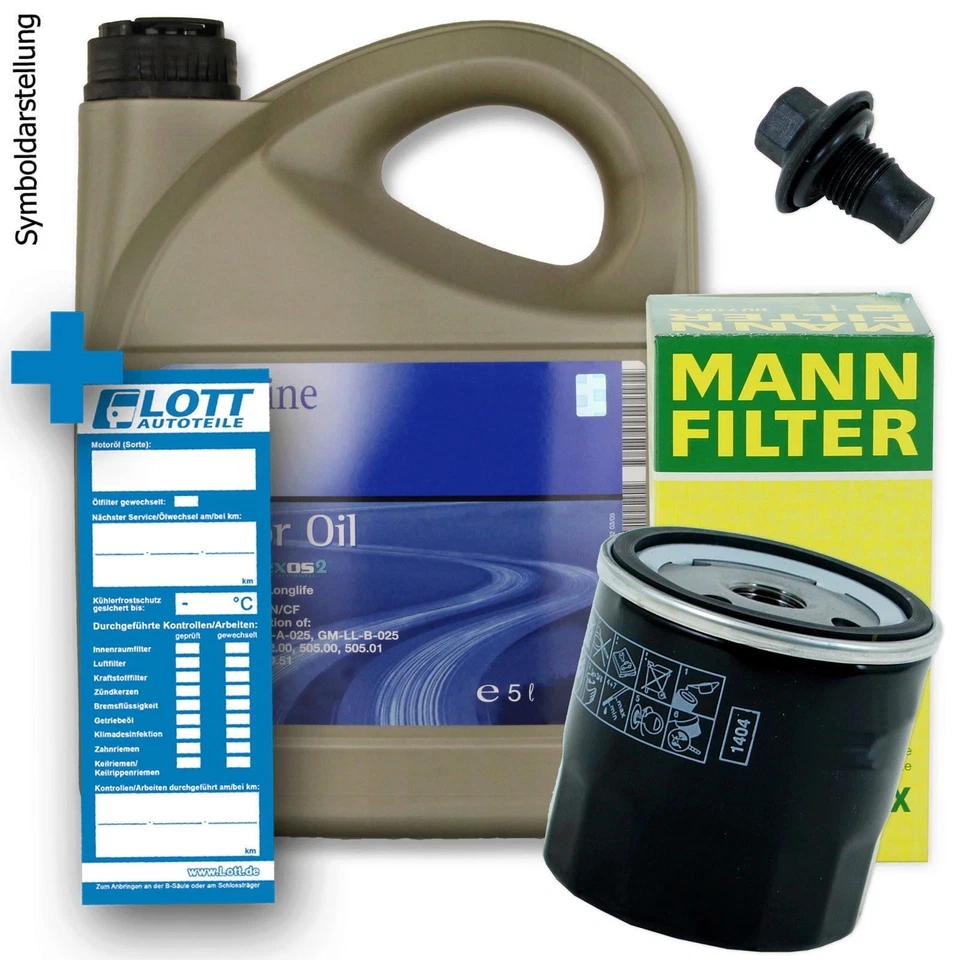 MANN-FILTER Ölfilter mit Dichtungen (HU 612/2 x)