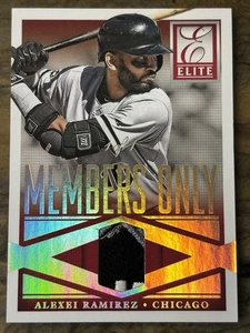 Parche de enfermedad Panini Elite #49 2015 Alexei Ramírez solo materiales materiales 1/1 - Imagen 1 de 2