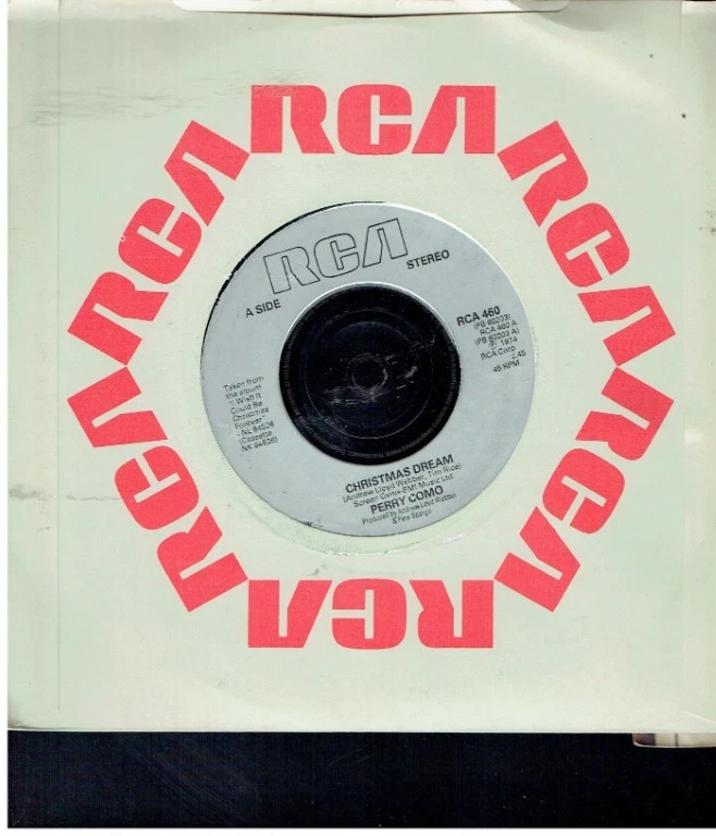 PERRY COMO CHRISTMAS DREAM 1974  7 INCH VINYL SINGLE - Imagem 1 de 1