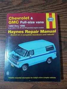 Haynes Repair Manual 24080 Chevrolet & GMC Full Size Vans 1968-1996 V6-V8 - Bild 1 von 2