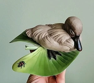 VTG Boehm Porcelain Figurine Of Duck On Lily Pad 3.5” tall,excellent Condition - Picture 1 of 11