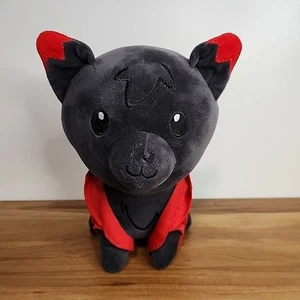 APHMAU Aaron Wolf Plush Stuffed Animal Black Red Cape Dog YouTuber See Descript - Picture 1 of 9